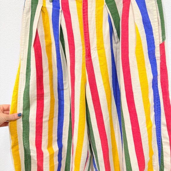 Free People We The Free Ridley Baja Pull On Trouser Pant Stripe Women Size Small - Picture 6 of 11